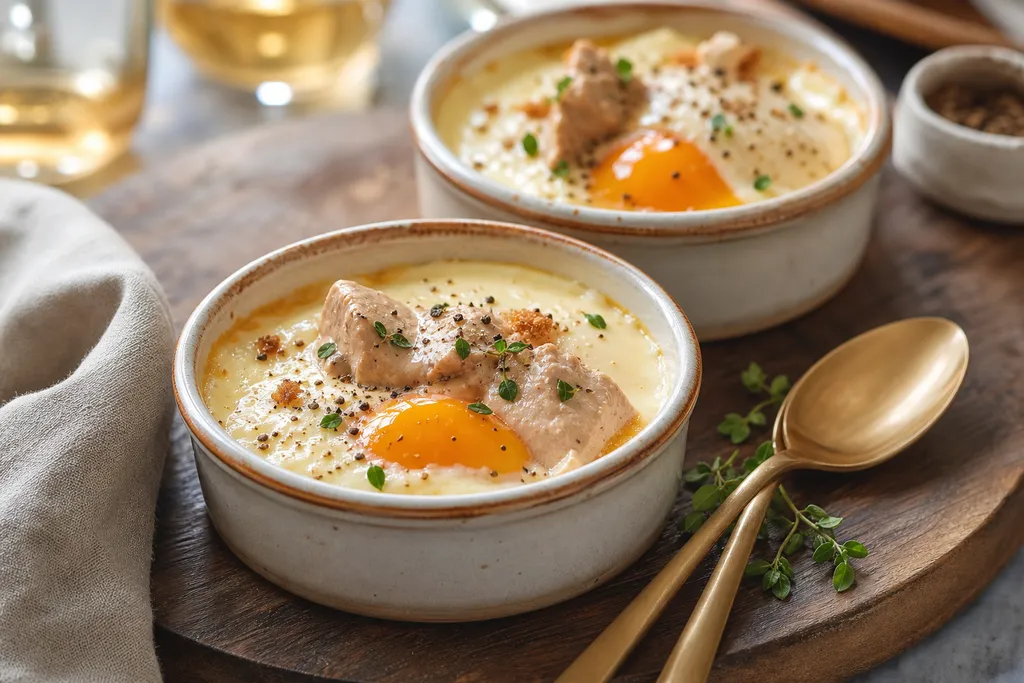 Œufs Cocotte au Foie Gras