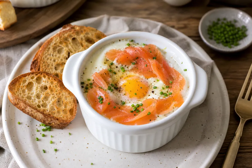 Œuf Cocotte au Saumon