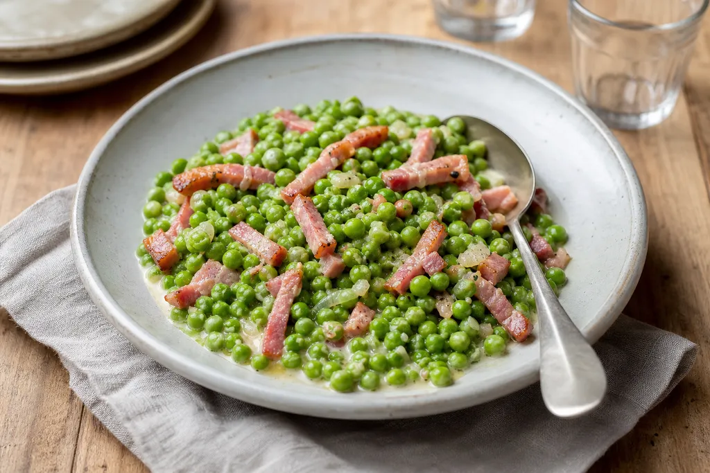 Petits Pois aux Lardons