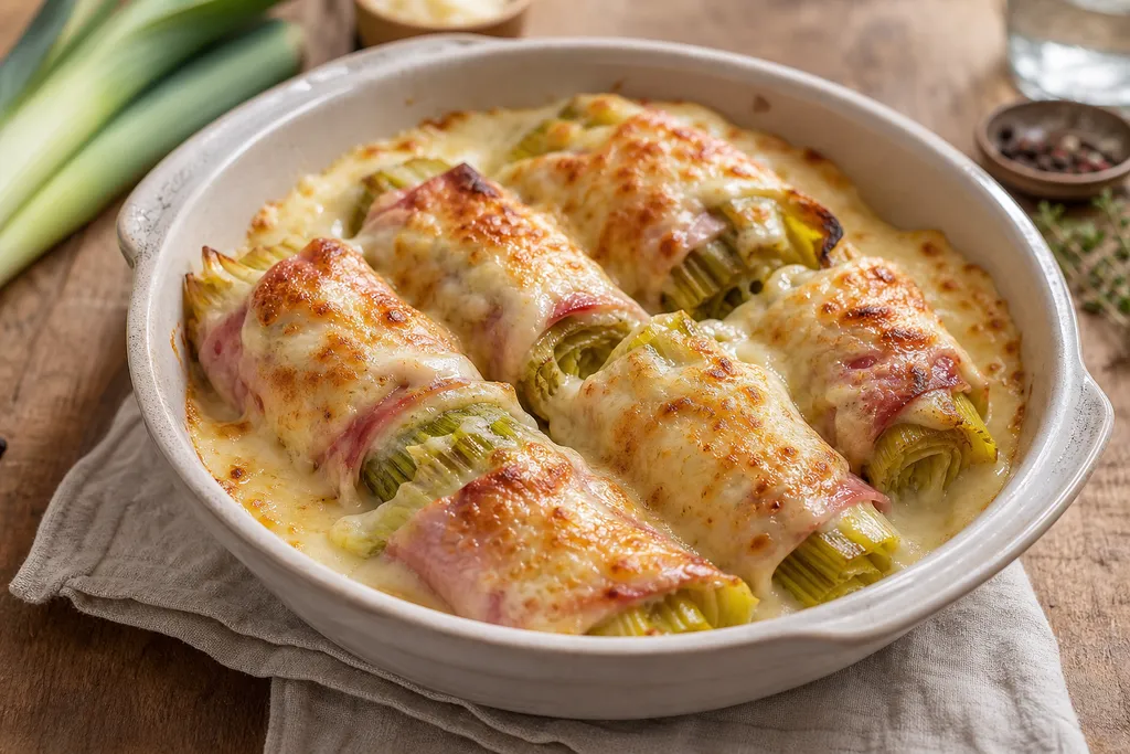 Poireaux à la Béchamel