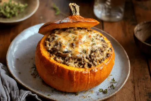 Potimarron Farci à la Viande Hachée