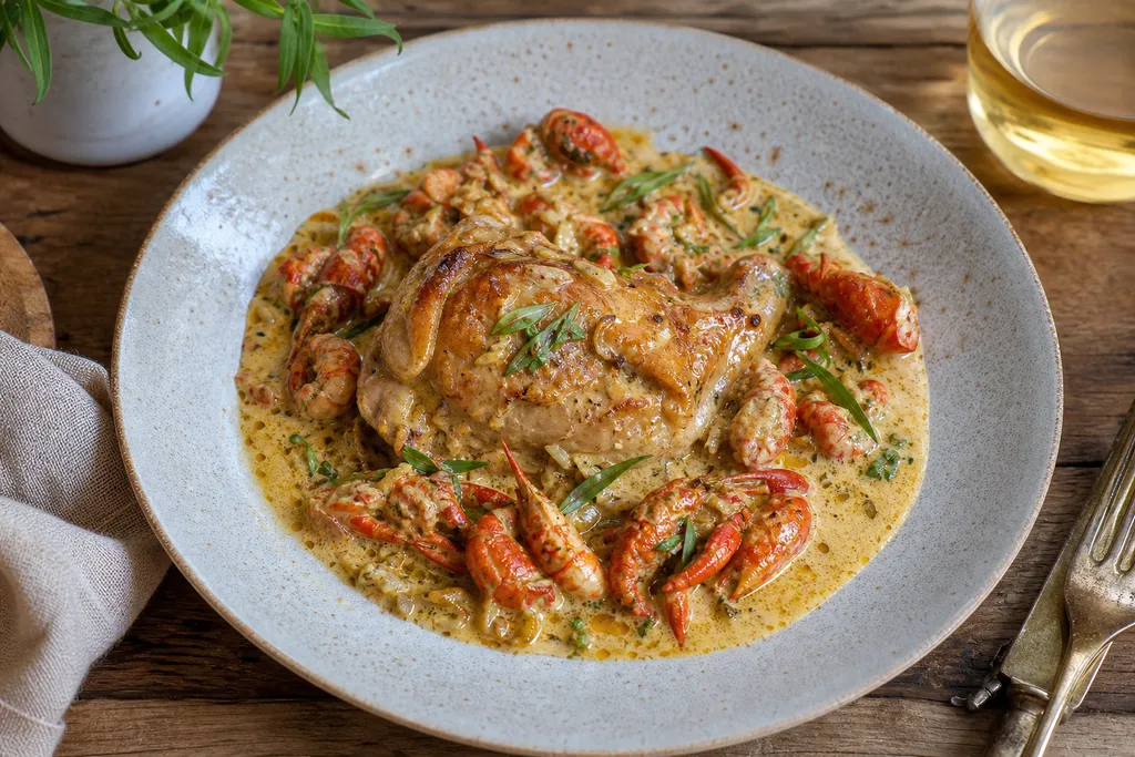 Poulet aux Écrevisses