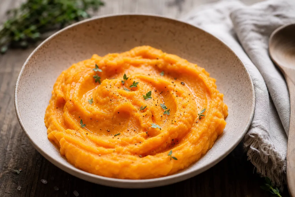Purée de Patate Douce et Carotte