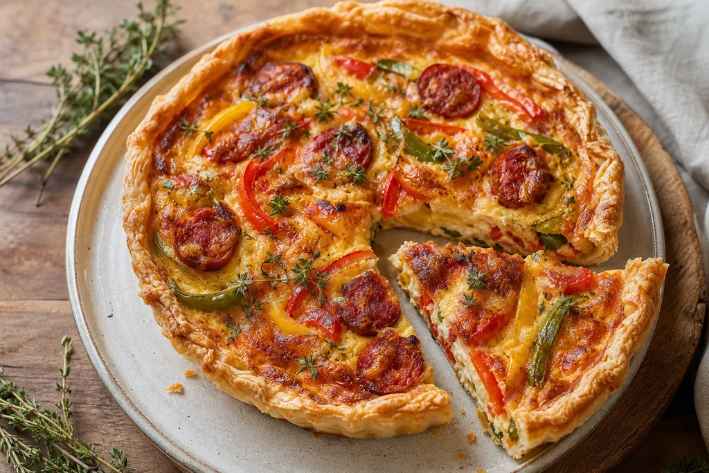 Quiche Chorizo Poivron