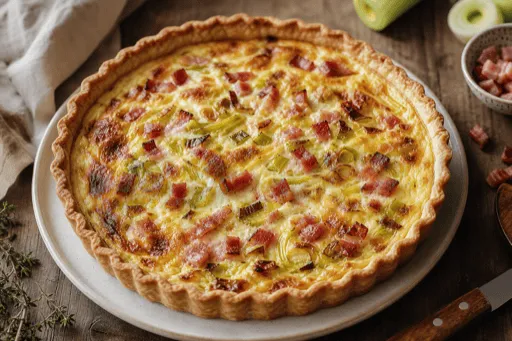 Quiche Poireaux Lardons