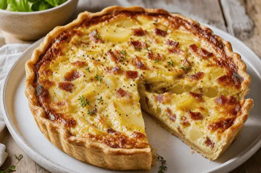 Quiche Pommes de Terre Lardons