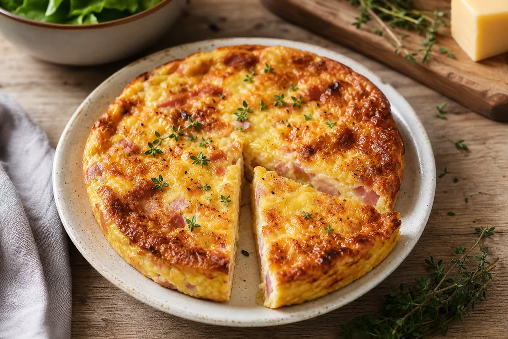 Quiche sans Pâte au Jambon