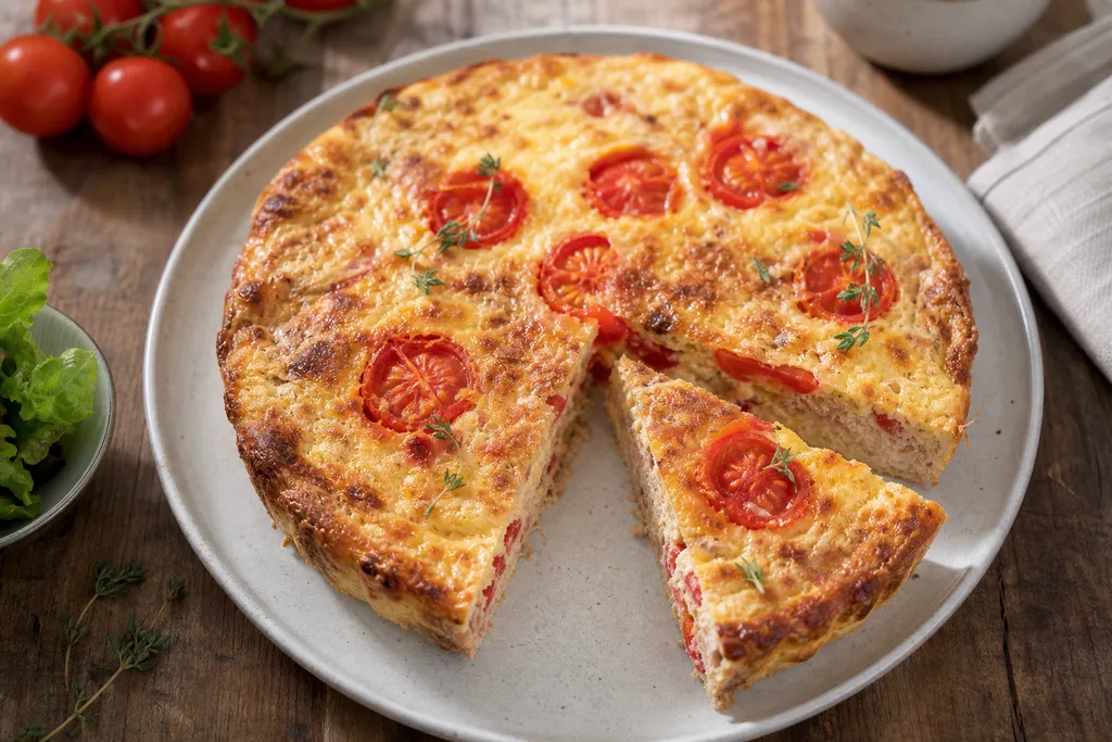 Quiche sans Pâte au Thon