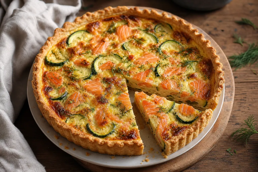 Quiche Saumon-Courgette