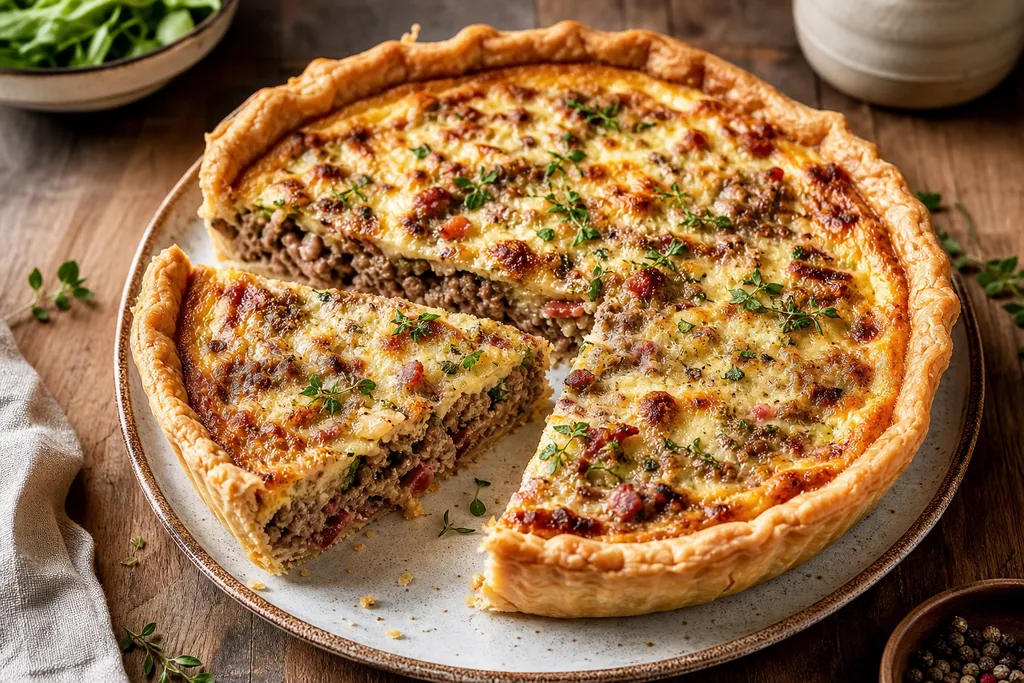 Quiche à la Viande Hachée