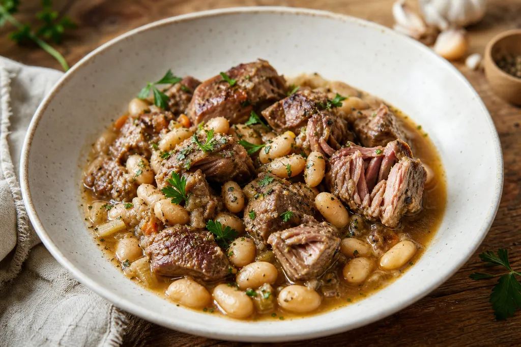 Ragoût d'Agneau aux Haricots Blancs