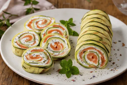 Roulé de Courgettes au Saumon