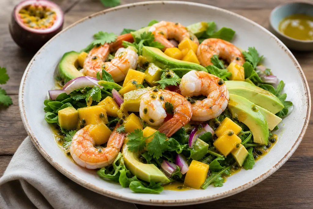 Salade Avocat Mangue Crevette