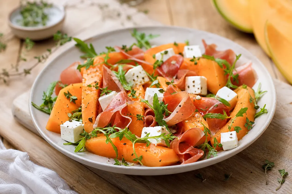 Salade Melon Jambon Cru