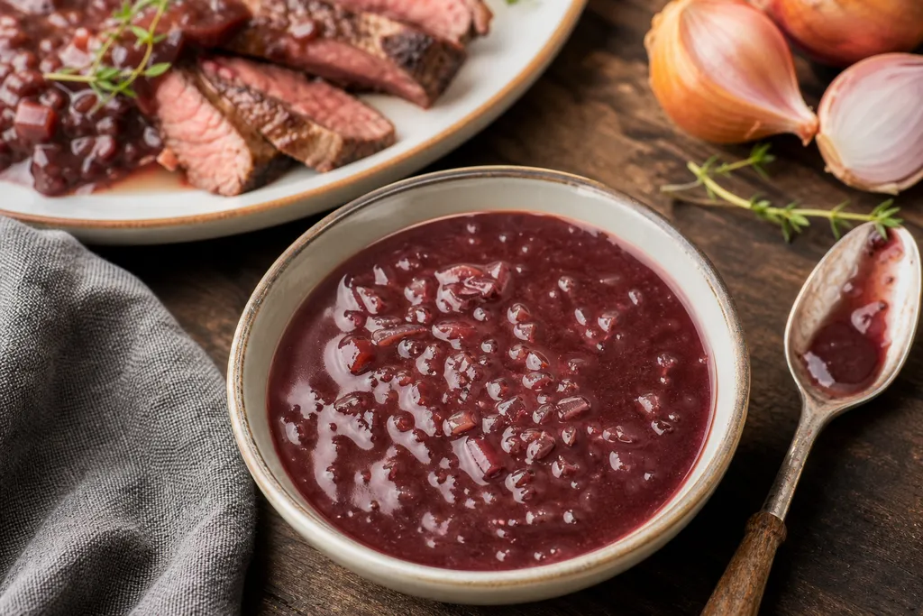 Sauce Échalote au Vin Rouge