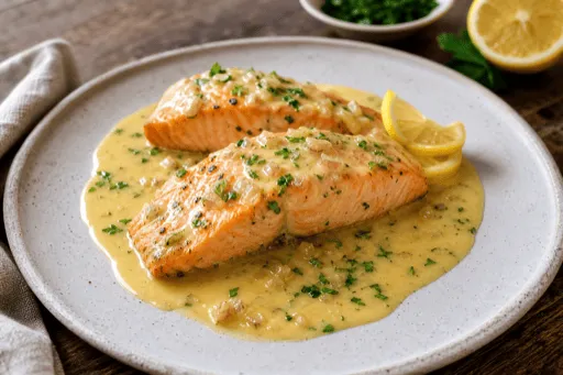 Saumon Sauce au Citron