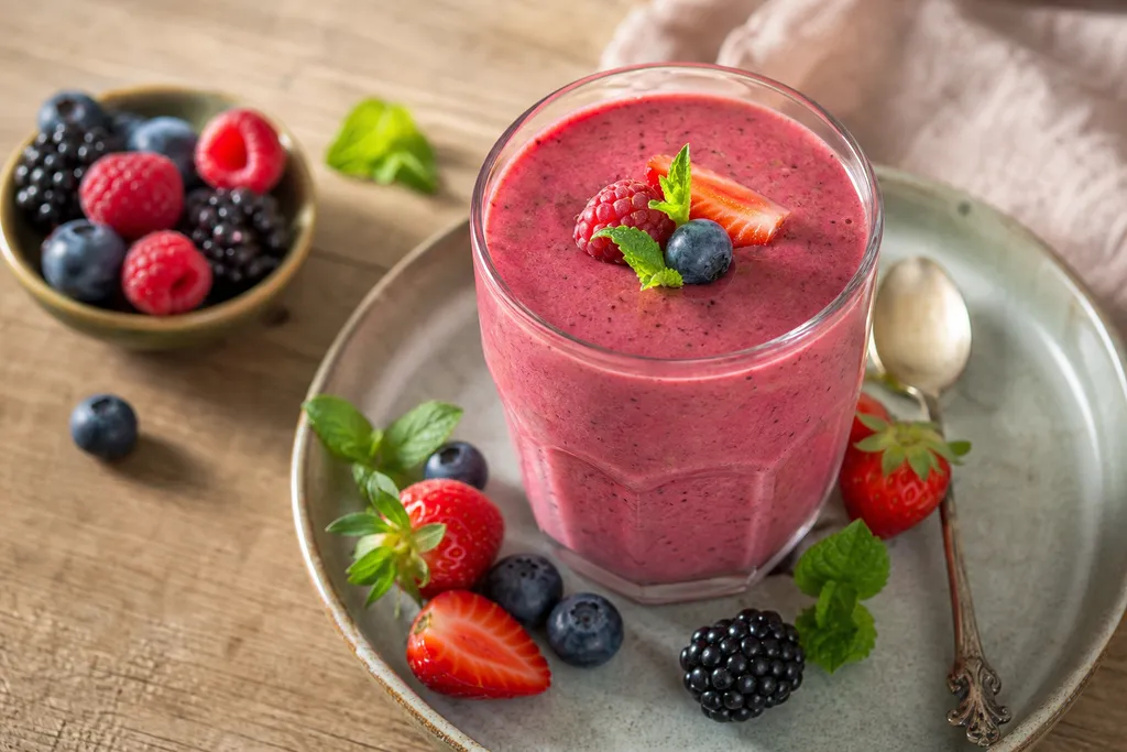 Smoothie aux Fruits Rouges