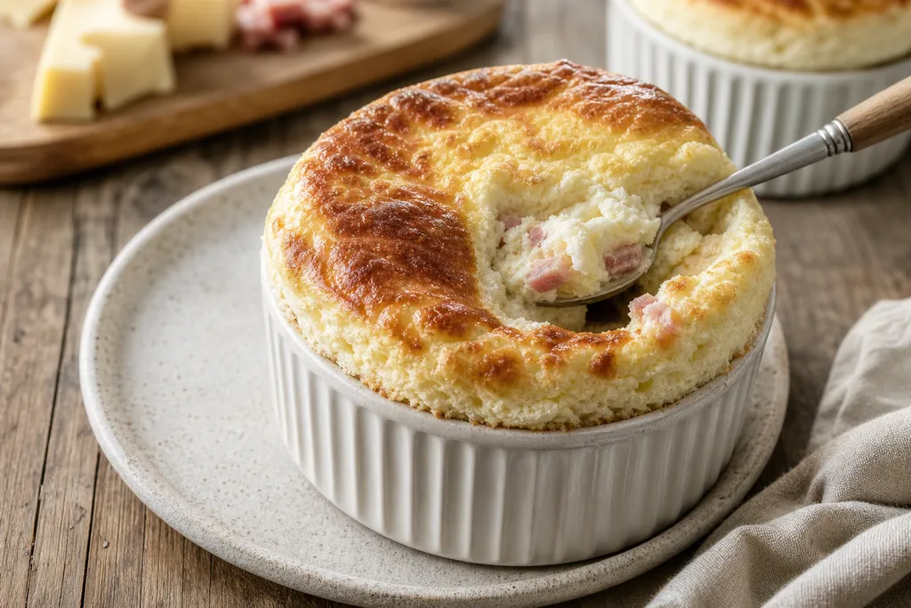 Soufflé au Fromage et Jambon