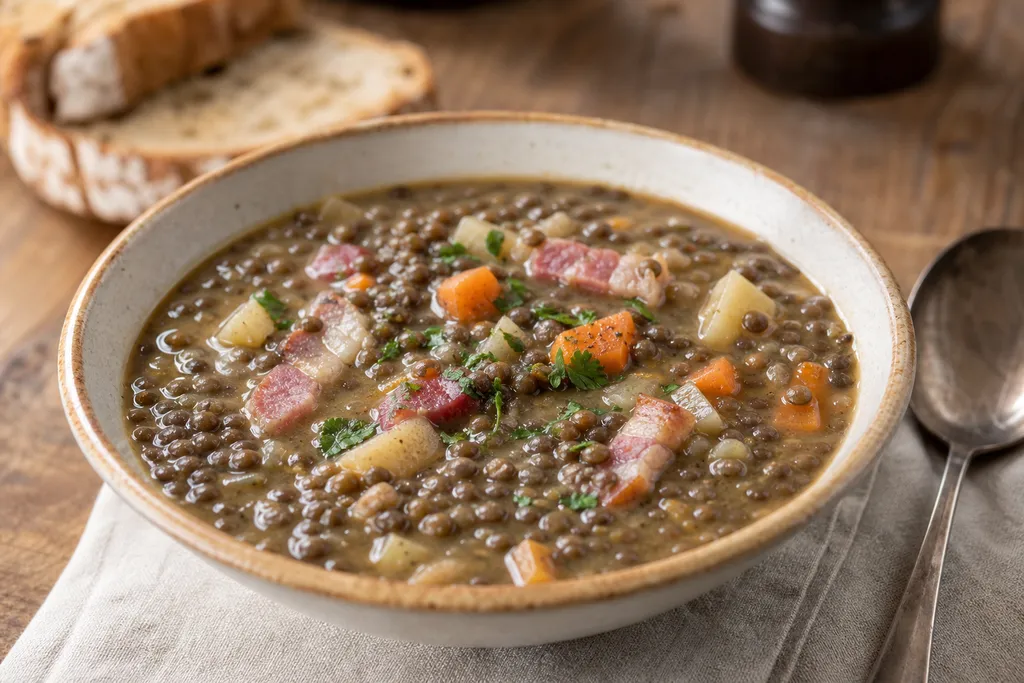 Soupe de Lentilles Vertes