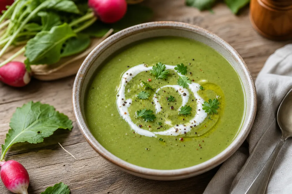 Soupe de Fanes de Radis