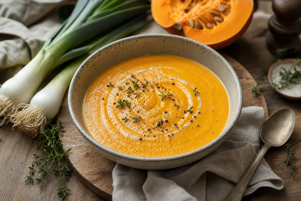 Soupe Poireau-Potimarron
