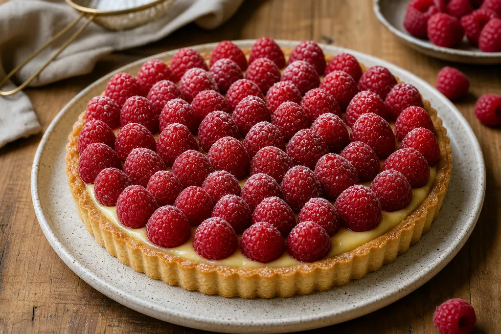 Tarte à la Framboise et Crème Pâtissière