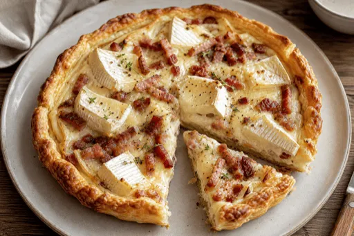 Tarte au Camembert et Lardons