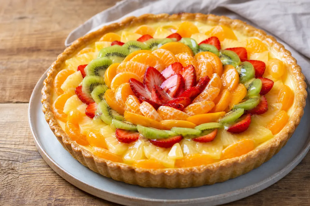 Tarte aux Fruits à la Crème Pâtissière