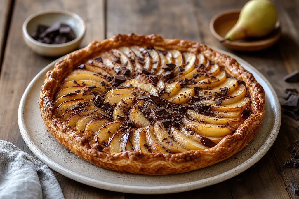 Tarte aux Pommes et Chocolat