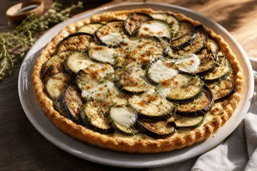Tarte Aubergine Courgette