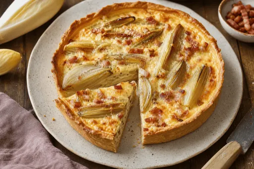 Tarte aux Endives et Lardons