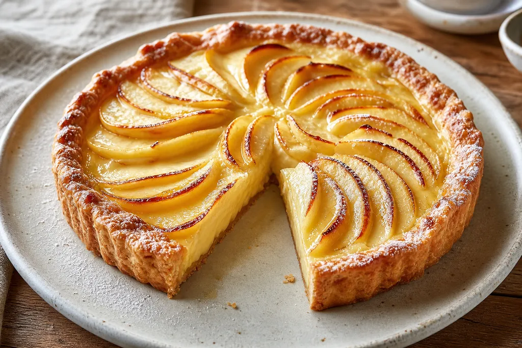 Tarte aux Pommes et Crème