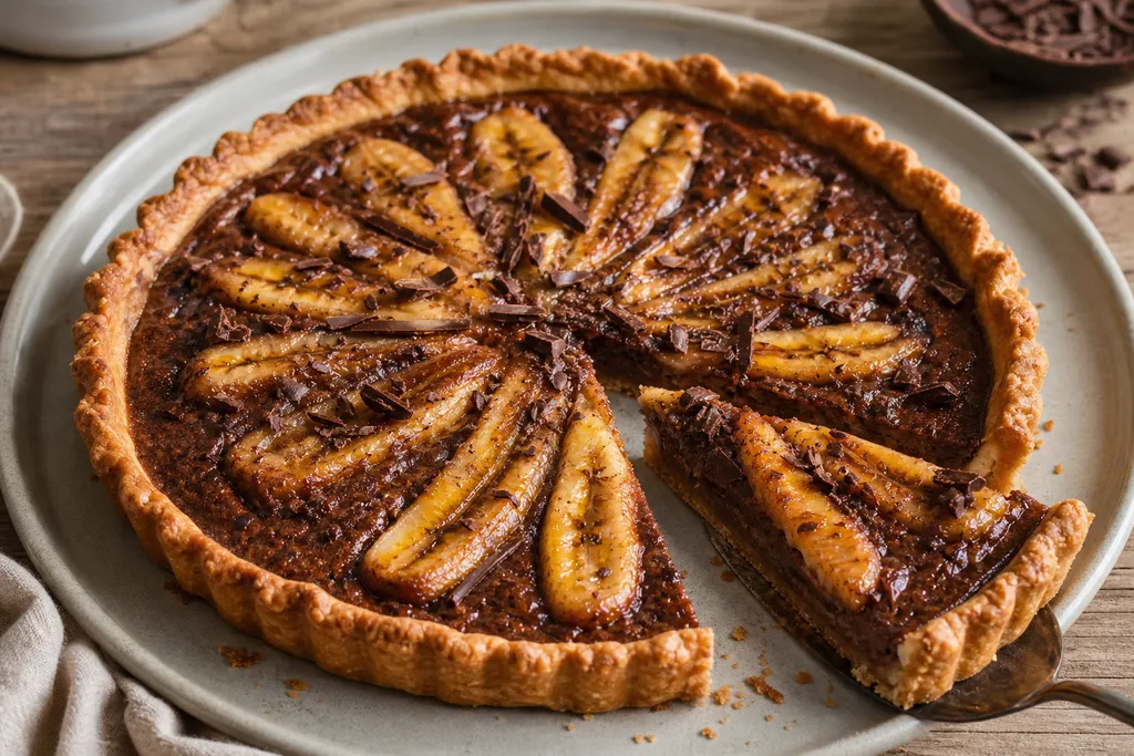 Tarte Banane Chocolat