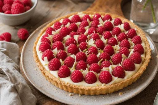 Tarte Framboise et Chocolat Blanc