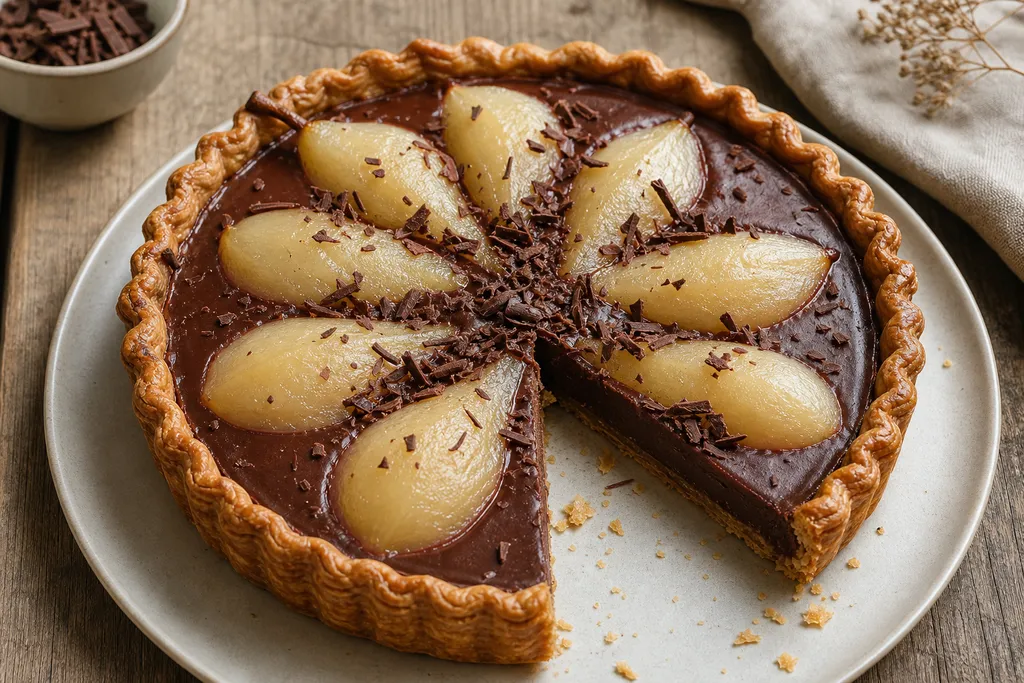 Tarte Poire Chocolat