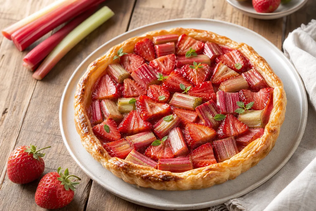 Tarte Rhubarbe Fraise