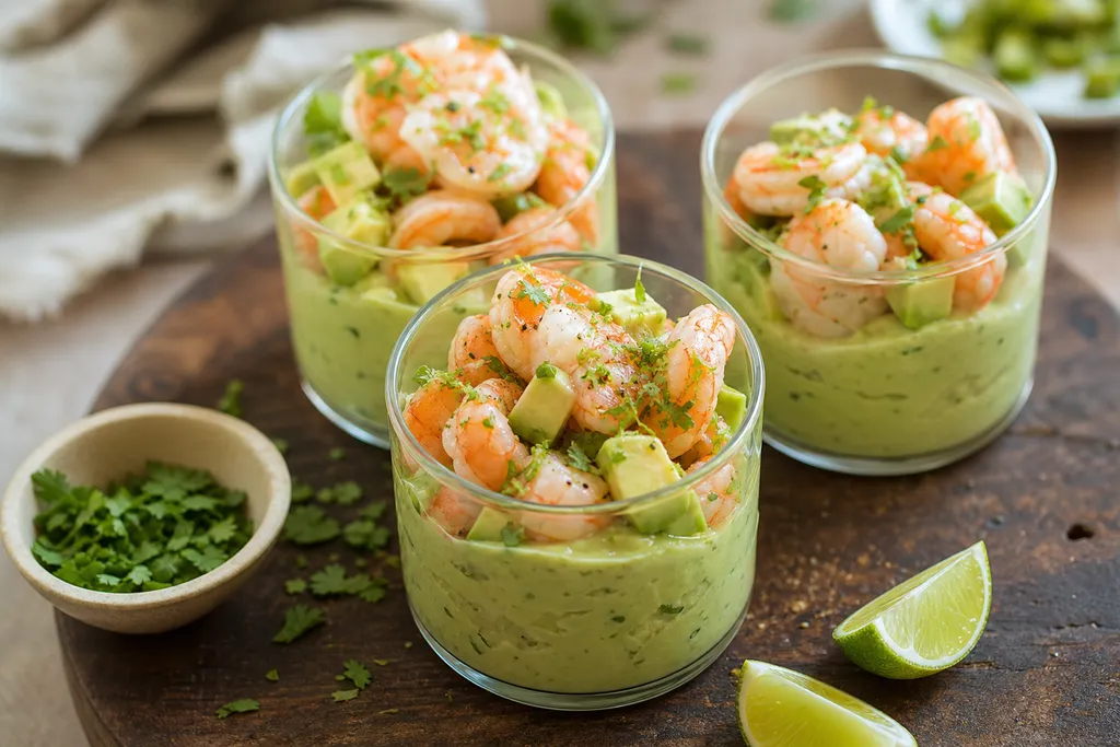 Verrine Avocat-Crevettes