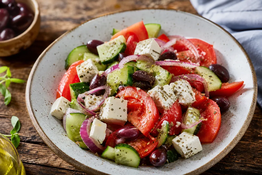 Salade Feta Tomates Concombre