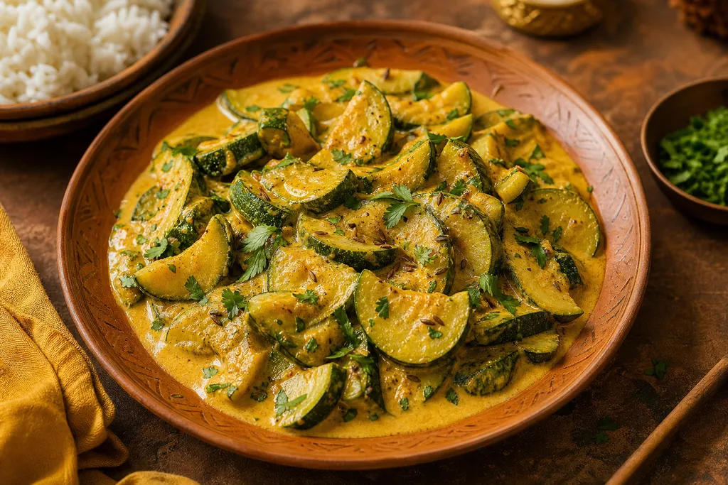 Courgettes au Curry
