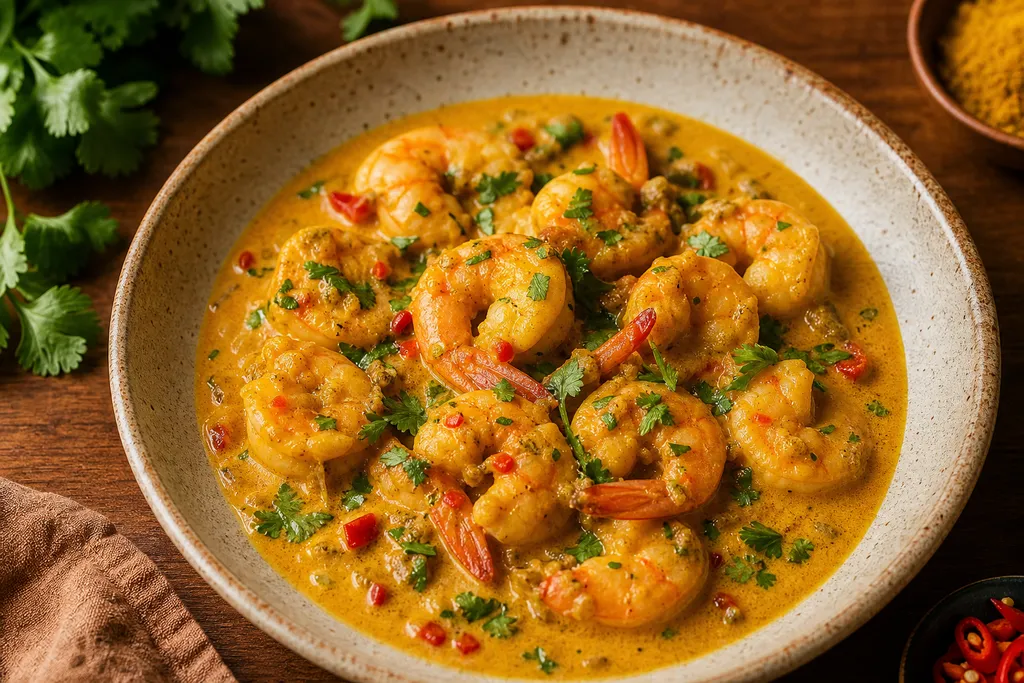 Crevettes au Curry