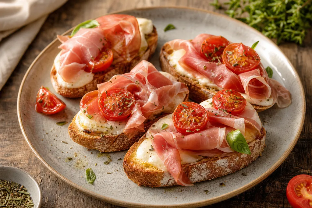 Bruschetta au Jambon