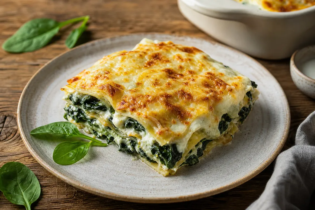 Lasagnes Chèvre-Épinards