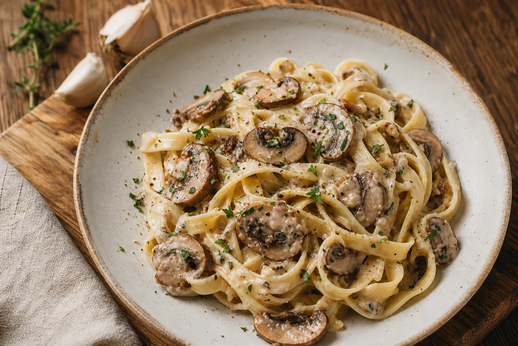 Pâtes aux Champignons