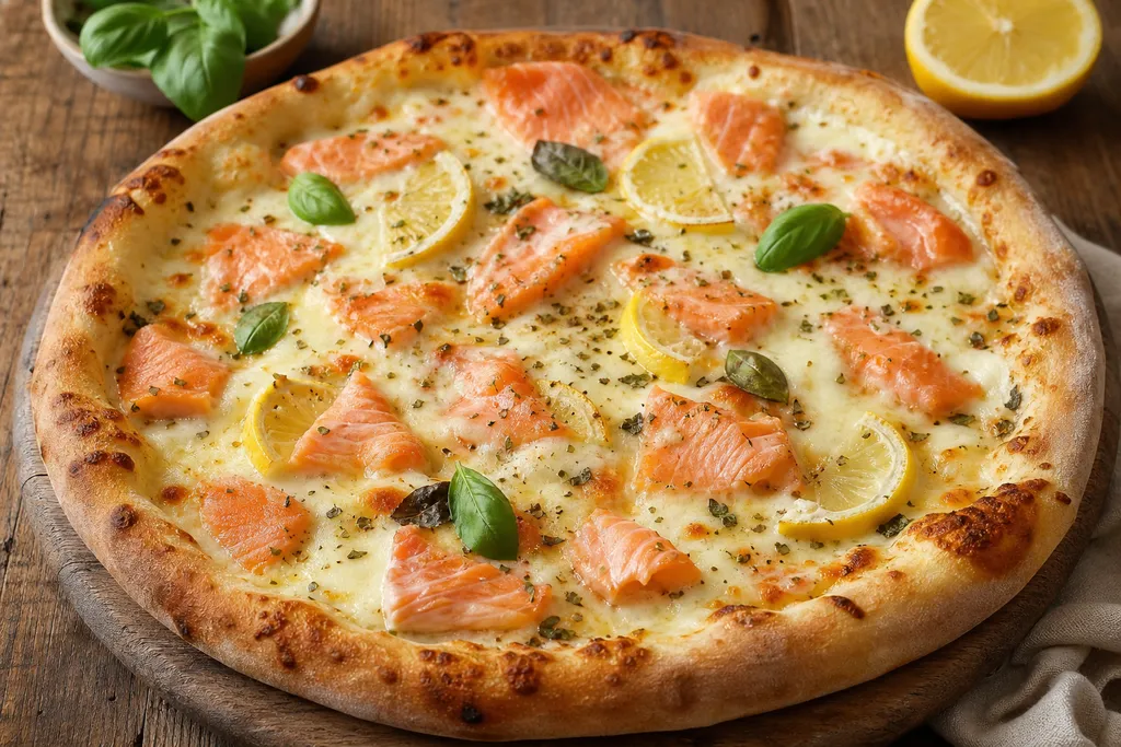Pizza au Saumon