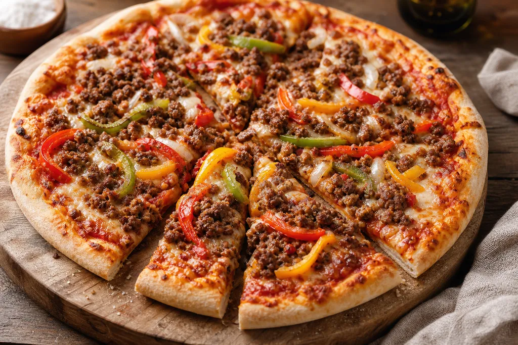 Pizza à la Viande Hachée