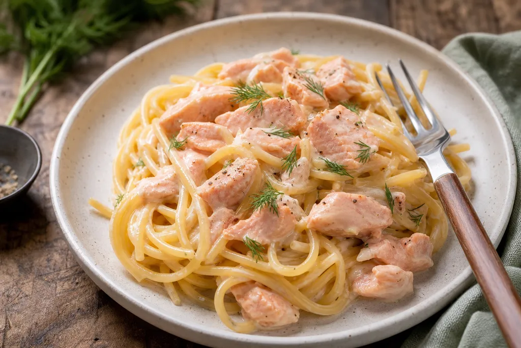 Spaghetti au Saumon
